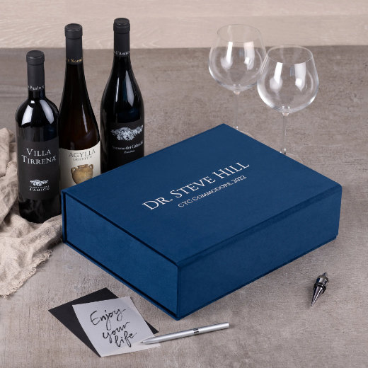 Picture of Velvet Wine Box for 3 Bottles