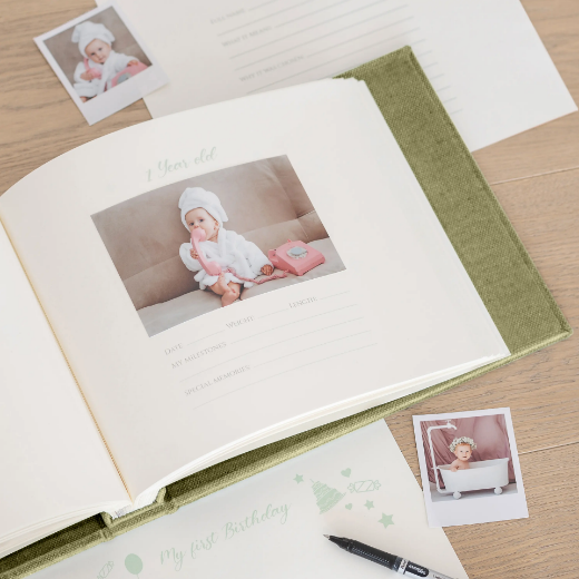 Picture of Linen Baby Photo Book 