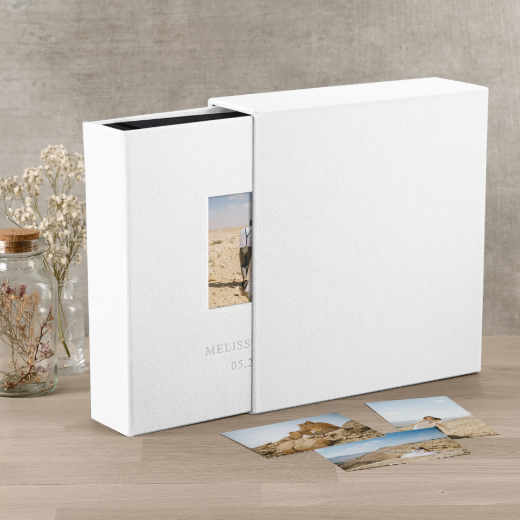 Picture of Eco Leather Slip In Photo Album with Photo Window for 100-1000 4x6 Photos