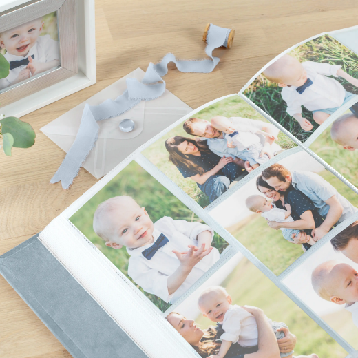 Picture of Velvet Slip In Baby Photo Album for 100-1000 4x6 Photos, Photo Window