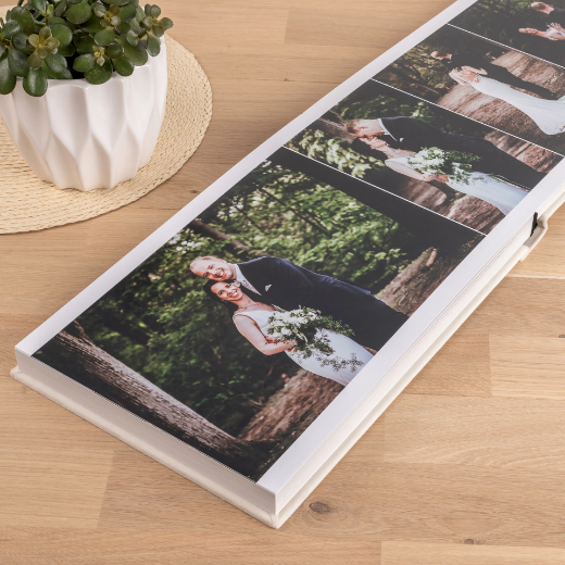Picture of Velvet Lay Flat Photo Book, Photo Window, Size M (8x10", 8x12", 10x8", 12x8", 10x10", 12x12")