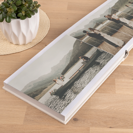 Picture of Velvet Lay Flat Photo Book, Photo Window, Size  L (15x10", 16x12", 18x12")
