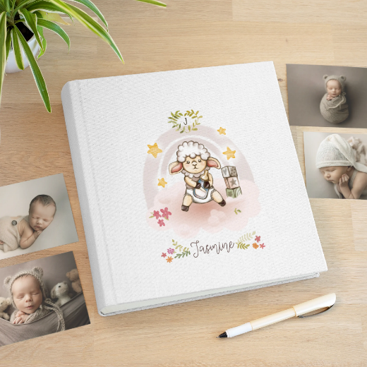 Picture of Linen Baby Traditional Photo Album #B16UV   #244