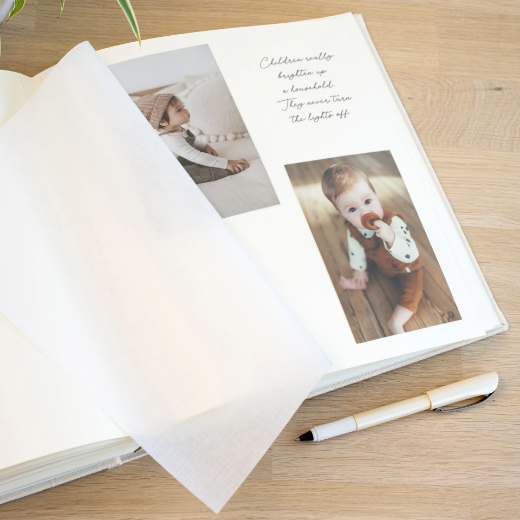 Picture of Linen Baby Traditional Photo Album #B17UV  #250