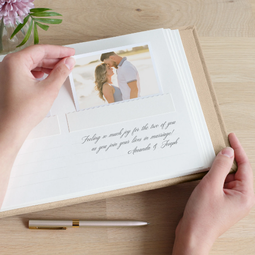 Picture of Macau Soft Wedding Guest Book #270