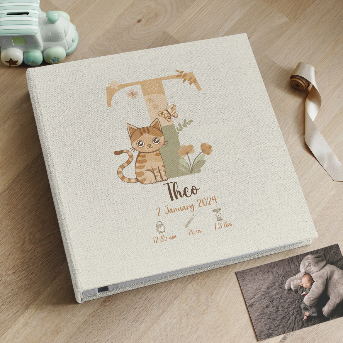 Picture of Linen Baby Self Adhesive Photo Album #B20UV #276