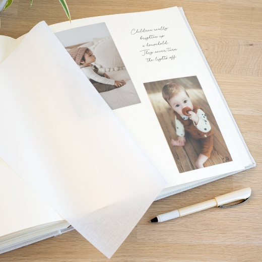 Picture of Linen Baby Traditional Photo Album #B14UV  #241