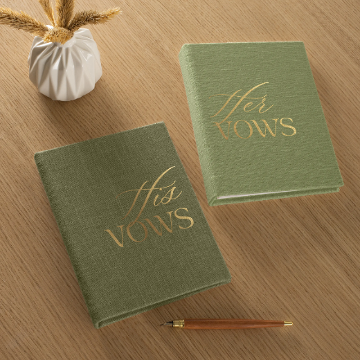 Picture of Set of 2 Linen Vow Books, #W213   #295