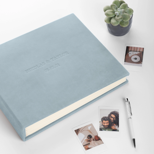 Picture of Leather Wedding Guest Book