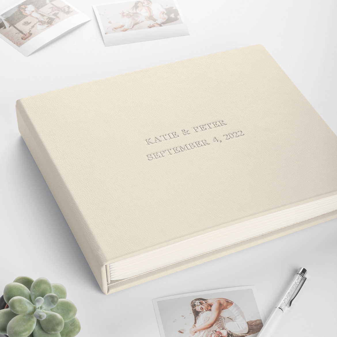 Picture of Eco Leather Wedding Guest Book