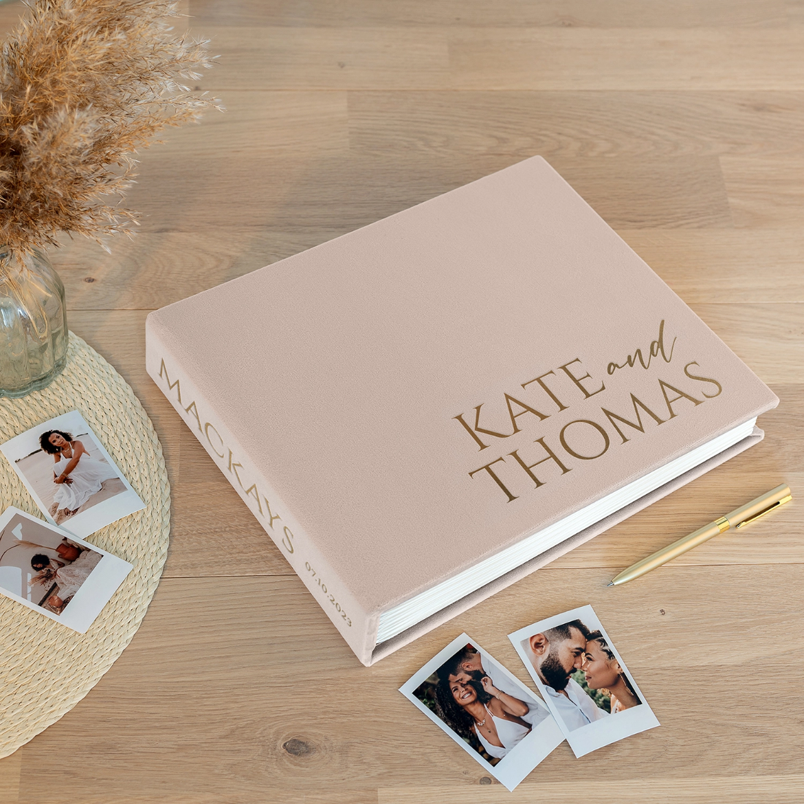 Picture of Velvet Wedding Guest Book