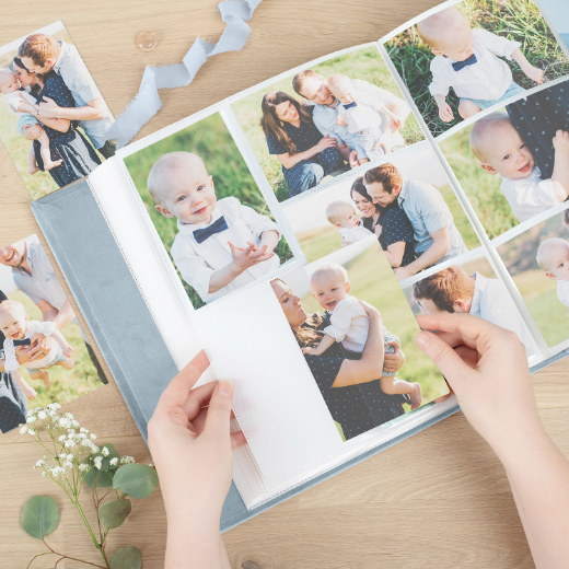 Picture of Velvet Slip In Baby Photo Album for 100-1000 4x6 Photos, Photo Window #134