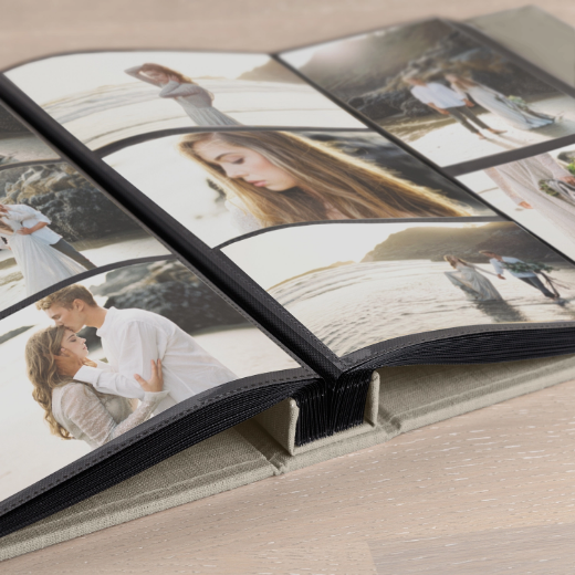 Picture of Linen Slip In Photo Album for 100-1000 4x6 Photos