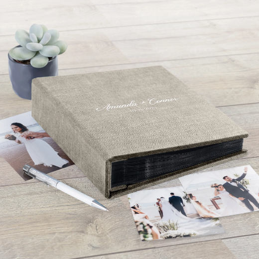 Picture of Linen Slip In Photo Album for 40-400 4x6 Photos