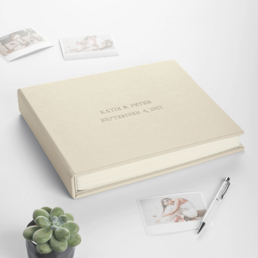 Picture of Eco Leather Wedding Guest Book