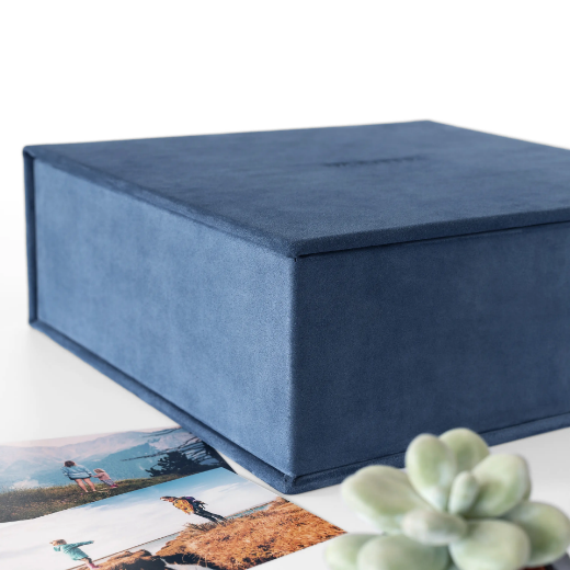 Picture of Suede Keepsake Box