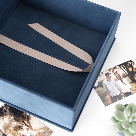 Picture of Suede Keepsake Box