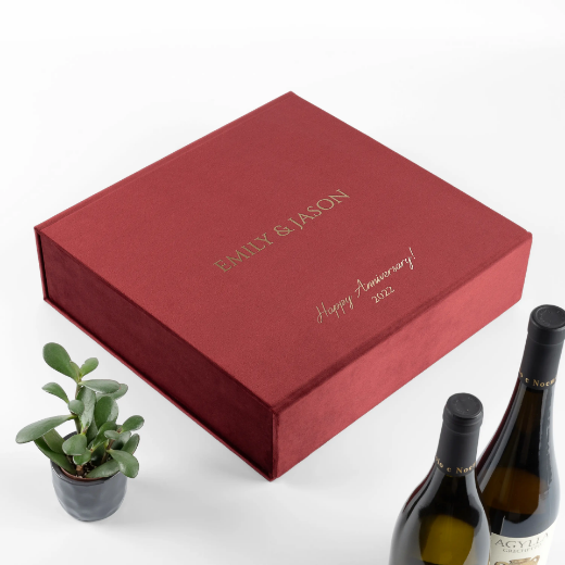 Picture of Velvet Wine Box for 4 Bottles