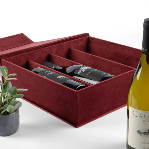 Picture of Velvet Wine Box for 4 Bottles