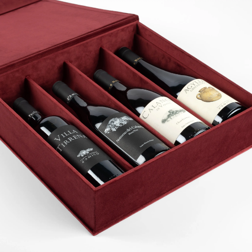 Picture of Velvet Wine Box for 4 Bottles