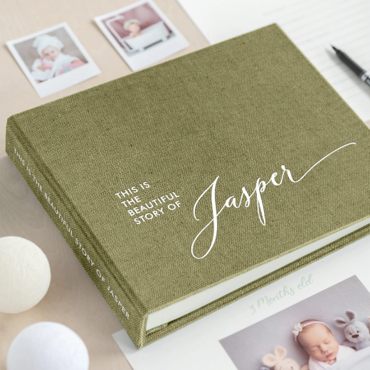 Picture of Linen Baby Photo Book