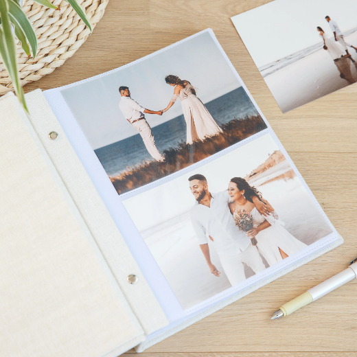 Picture of Linen Slip In Photo Album for 40-400 5x7 Photos