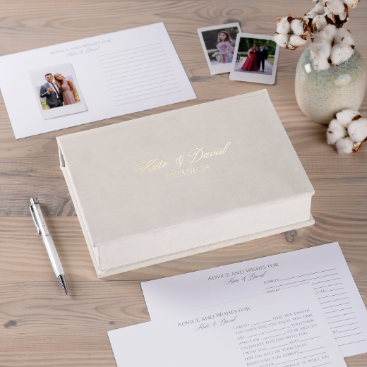 Picture of Velvet Box  + Wedding Advice Cards