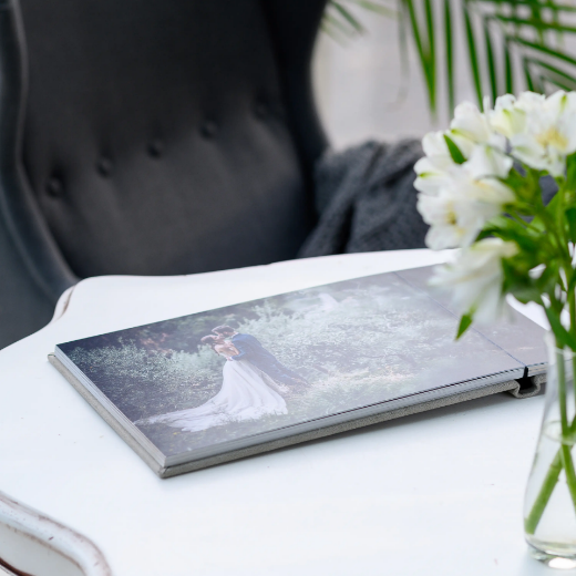 Picture of Eco Leather Lay Flat Photo Album, Size M (8x10", 8x12", 10x8", 12x8", 10x10", 12x12")