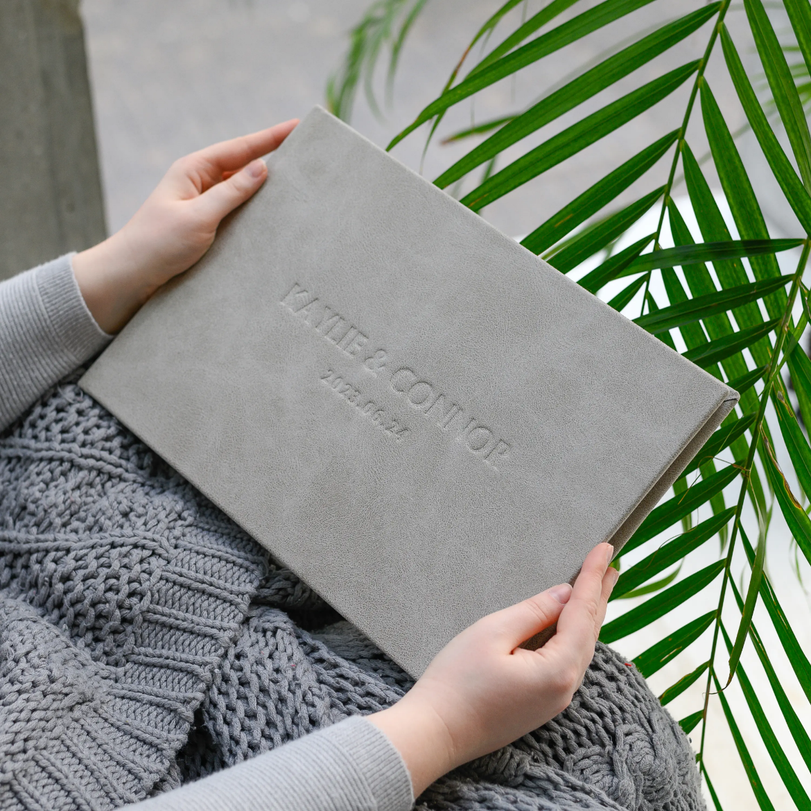 Picture of Eco Leather Lay Flat Photo Album, Size L (15x10", 16x12", 18x12")