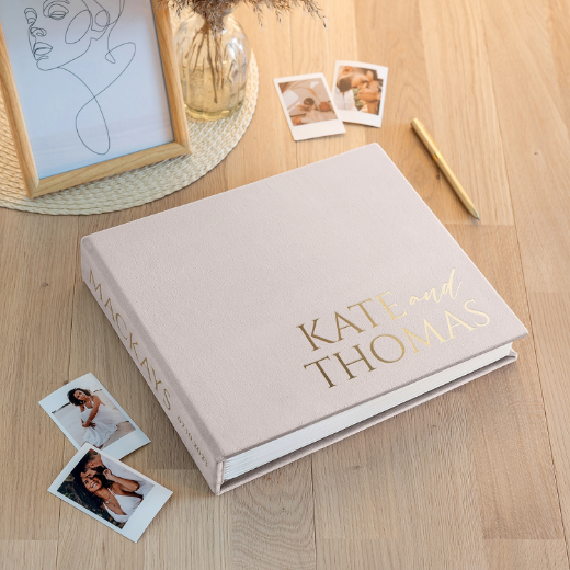 Picture of Velvet Wedding Guest Book