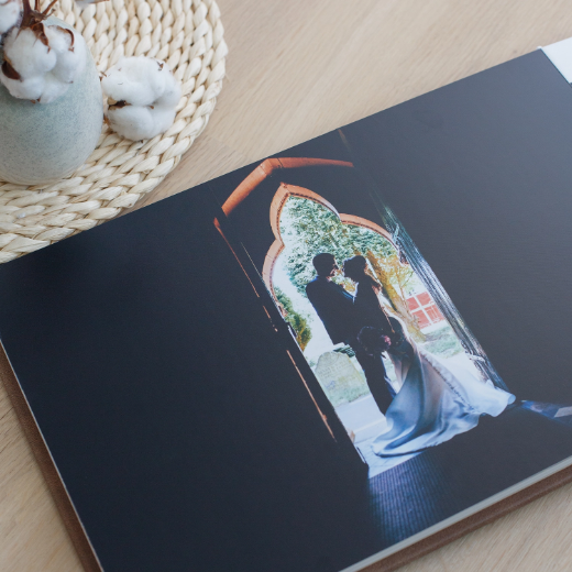 Picture of Leather Lay Flat Photo Album, Size S (6x8", 8x6", 8x8")