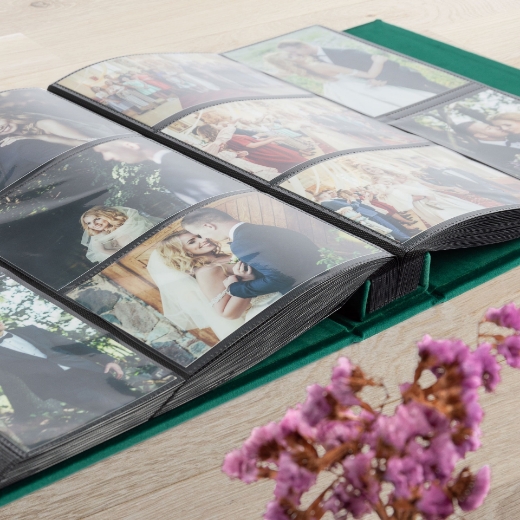 Picture of Velvet Slip In Photo Album with Photo Window for 100-1000 4x6 Photos