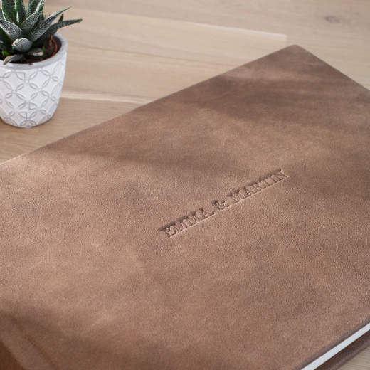 Picture of Leather Lay Flat Photo Album, Size M (8x10", 8x12", 10x8", 12x8", 10x10", 12x12")