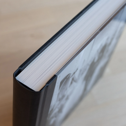 Picture of Leather Lay Flat Photo Album, Glass Cover, Size S (8x6", 8x8")