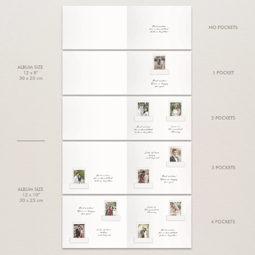 Picture of Linen Wedding Guest Book Vertical