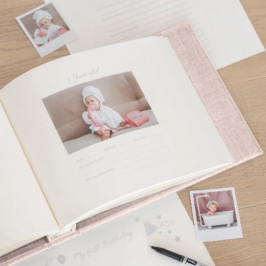 Picture of Linen Baby Photo Book