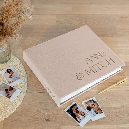 Picture of Velvet Wedding Guest Book