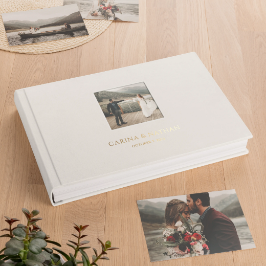 Picture of Velvet Lay Flat Photo Album, Photo Window, Size  L (15x10", 16x12", 18x12")