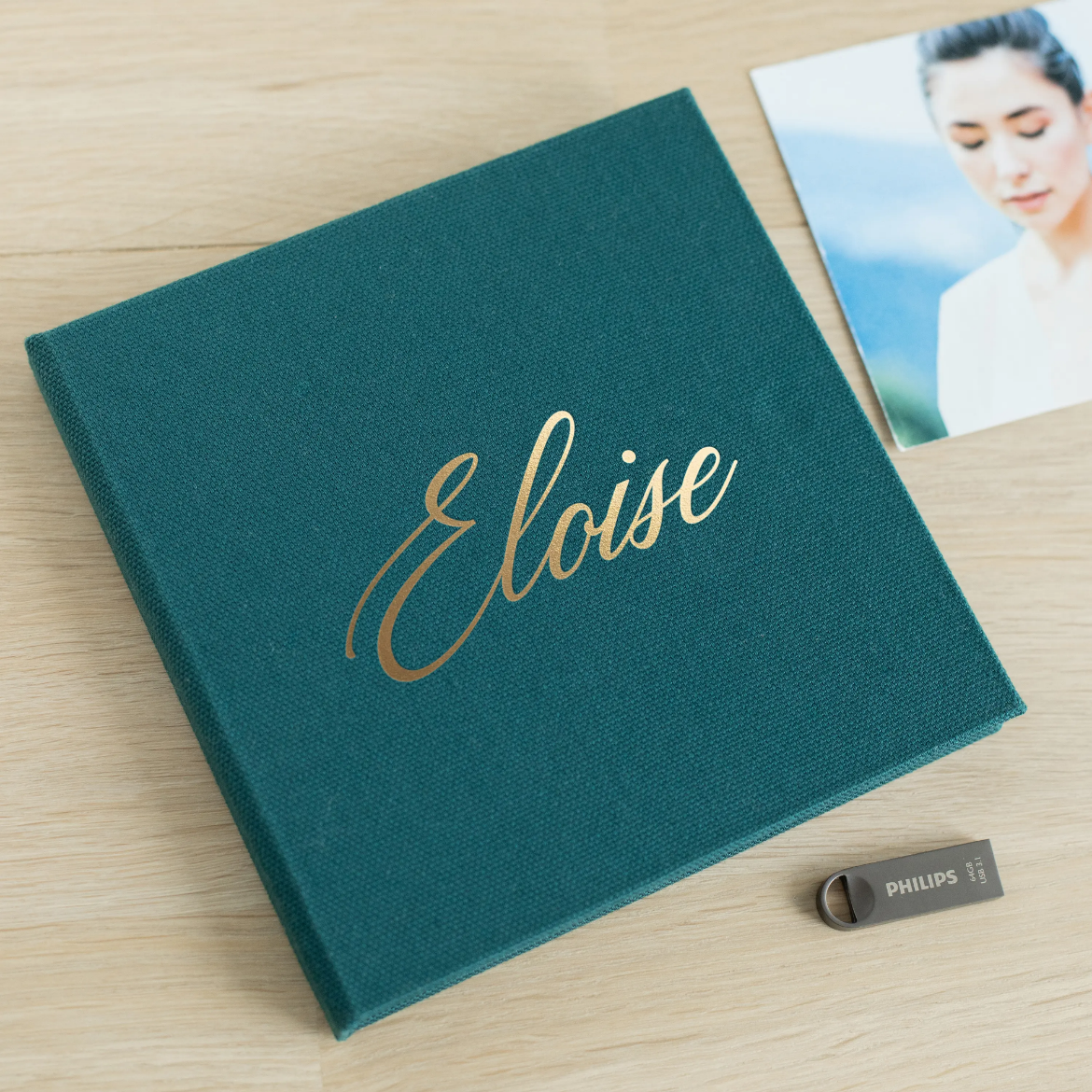 Picture of Linen USB Box