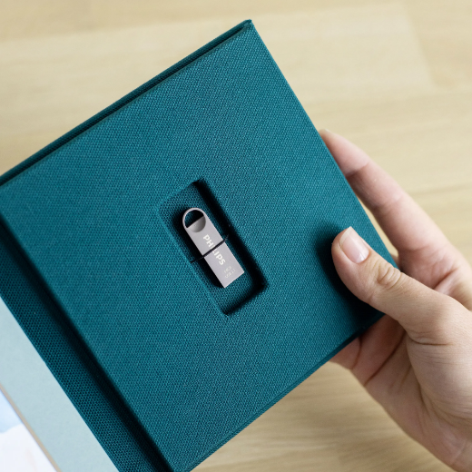 Picture of Linen USB Box