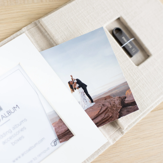 Picture of Linen USB Box