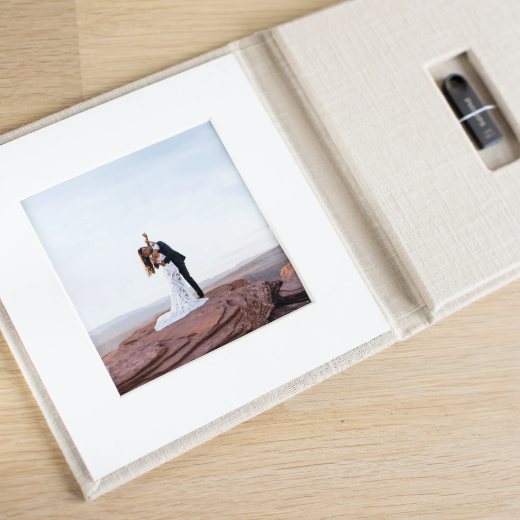 Picture of Linen USB Box