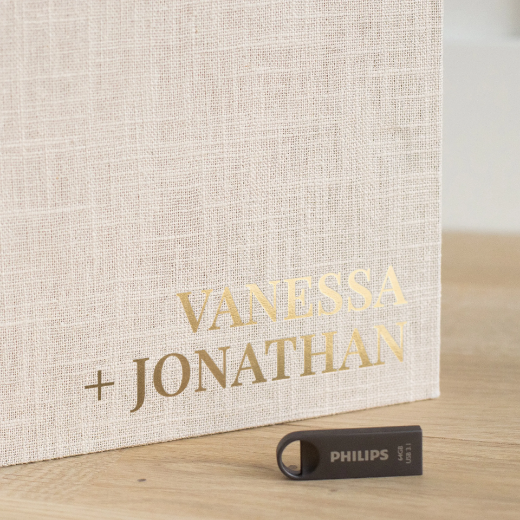 Picture of Linen USB Box