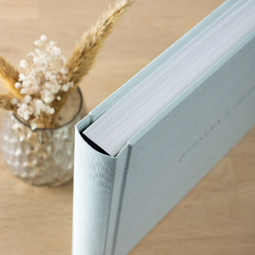 Picture of Fabric Lay Flat Photo Album, Embossed, Size L (15x10", 16x12", 18x12")