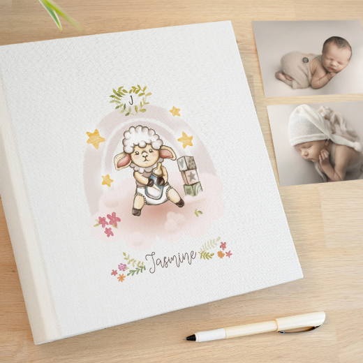 Picture of Linen Baby Traditional Photo Album #B16UV