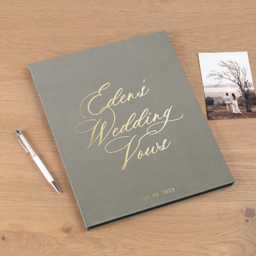 Picture of Suede Vow Books, A4-US Letter