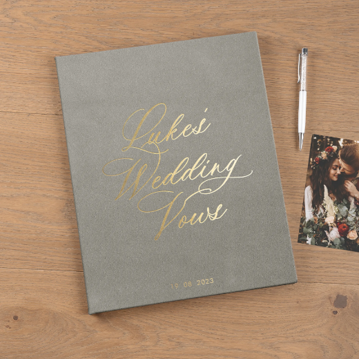 Picture of Suede Vow Books, A4-US Letter