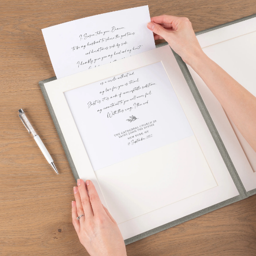 Picture of Suede Vow Books, A4-US Letter