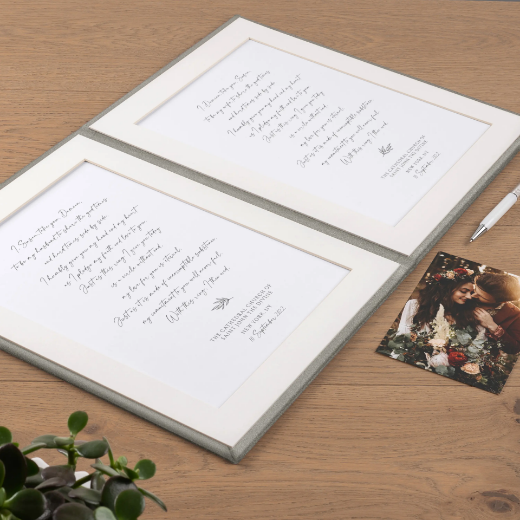 Picture of Suede Vow Books, A4-US Letter