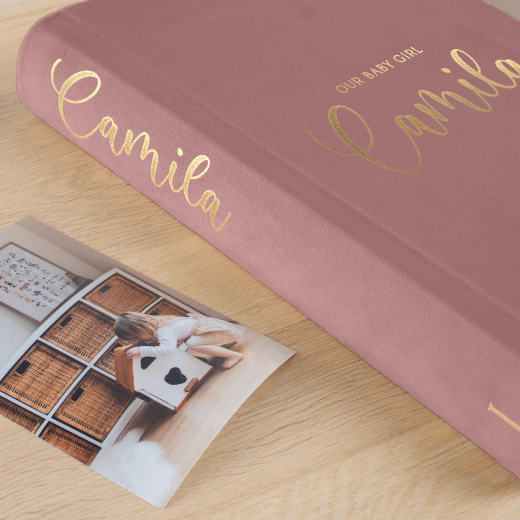 Picture of Velvet Baby Slip In Photo Album for 300 4x6 Photos